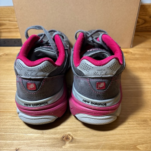 New Balance 990 USA Encap suede Sz 8  gray pink sneakers shoes W990GP3 Women - Picture 3 of 8
